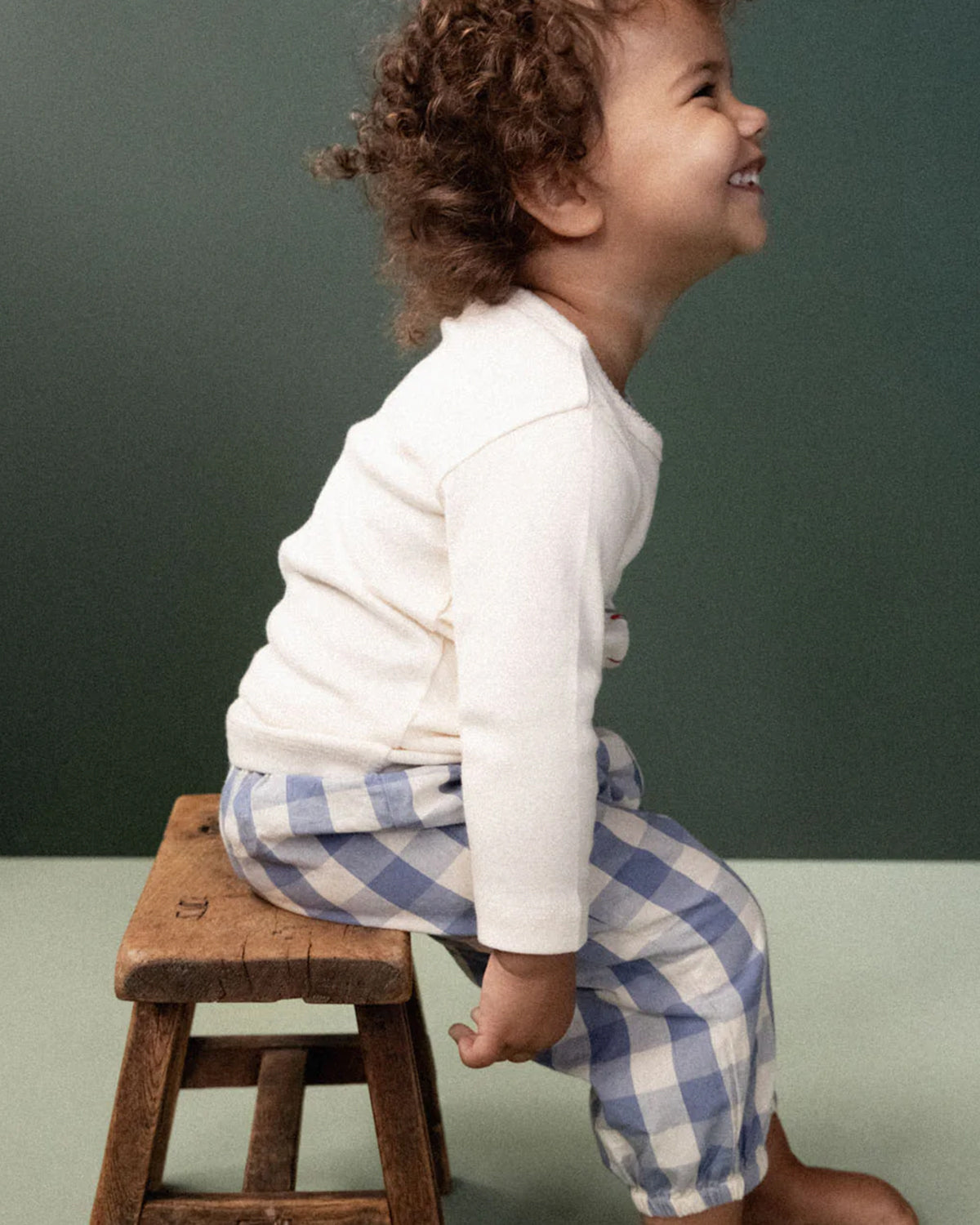 LONG SLEEVE CLOUD TEE - BLUEBELLE NATURAL PRINT