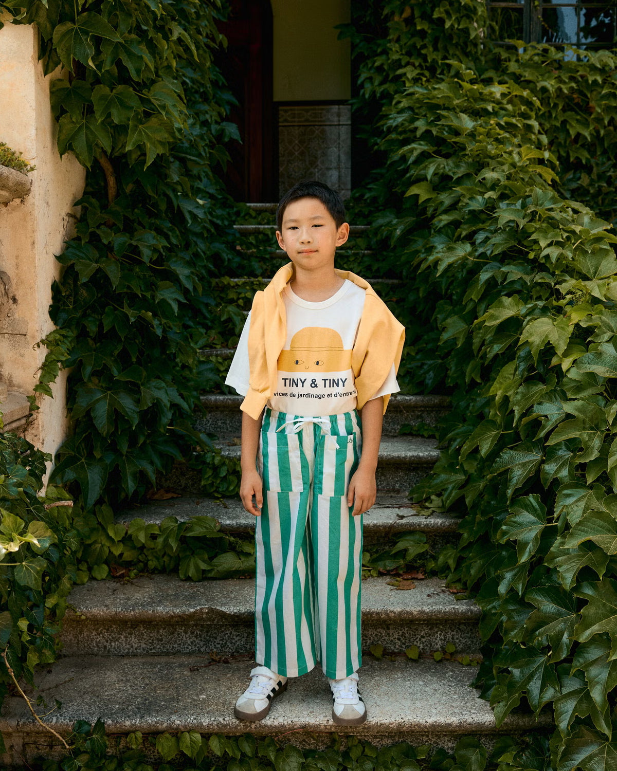 EMERALD STRIPES POCKETS PANT