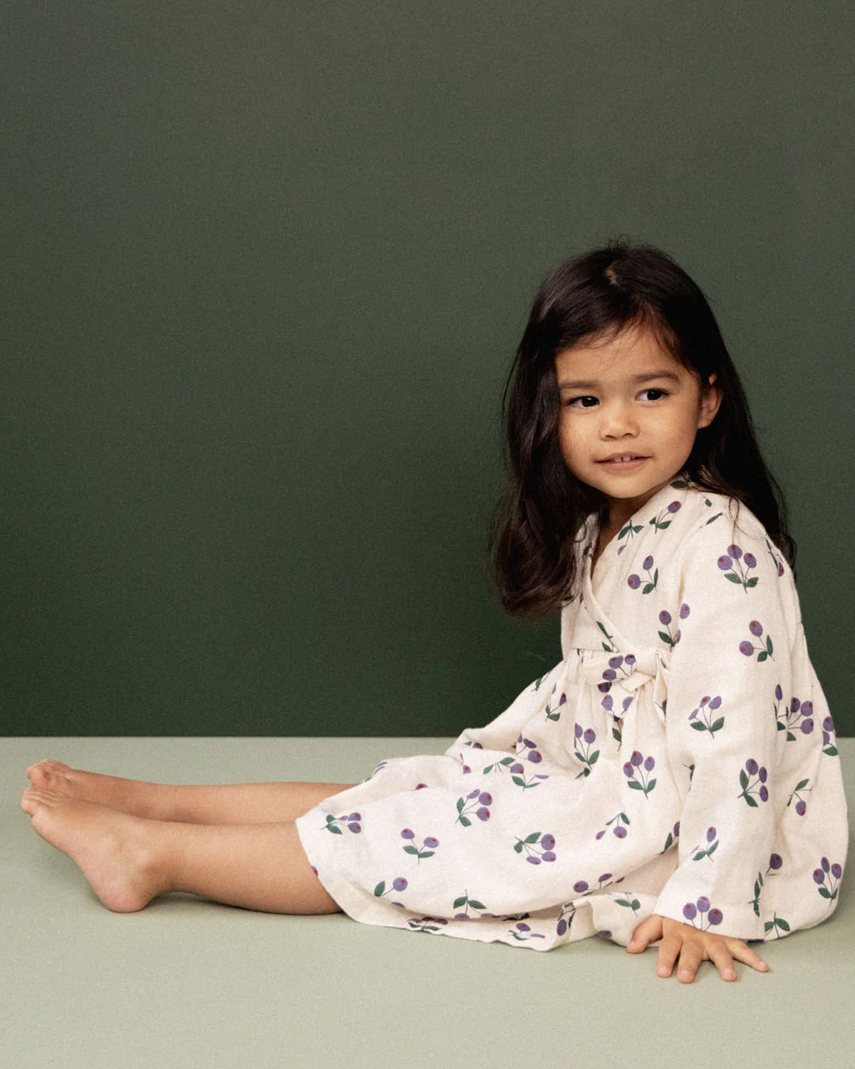 MABEL DRESS - WINTER BERRY NATURAL PRINT