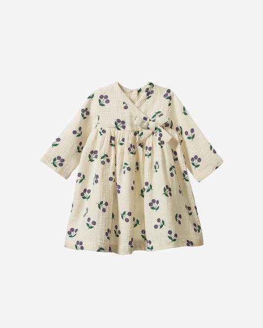 MABEL DRESS - WINTER BERRY NATURAL PRINT