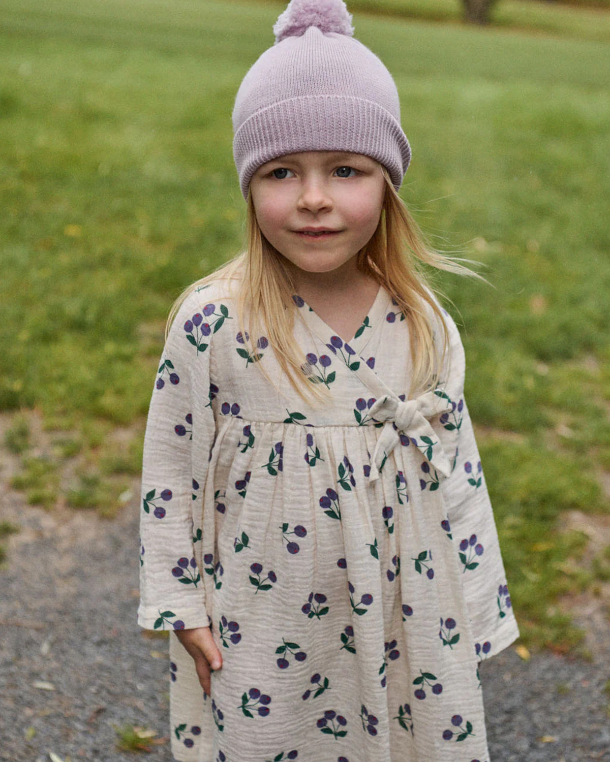 MABEL DRESS - WINTER BERRY NATURAL PRINT