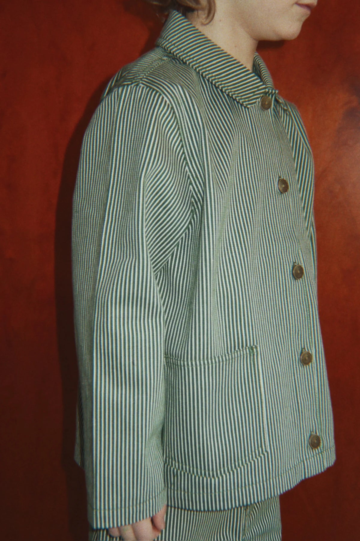 LUC SHIRTS GOT - MILK VERTE STRIPE J