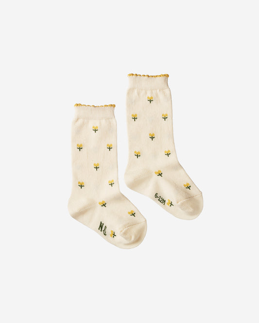 ORGANIC COTTON SOCKS - TULIPS