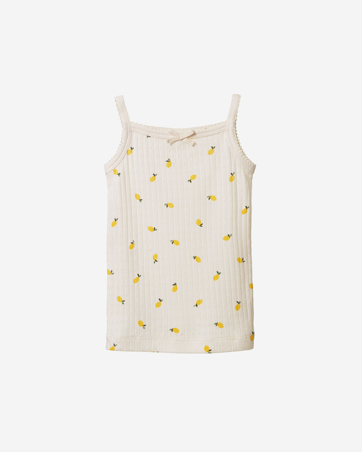 CAMISOLE POINTELLE - LEMON PRINT