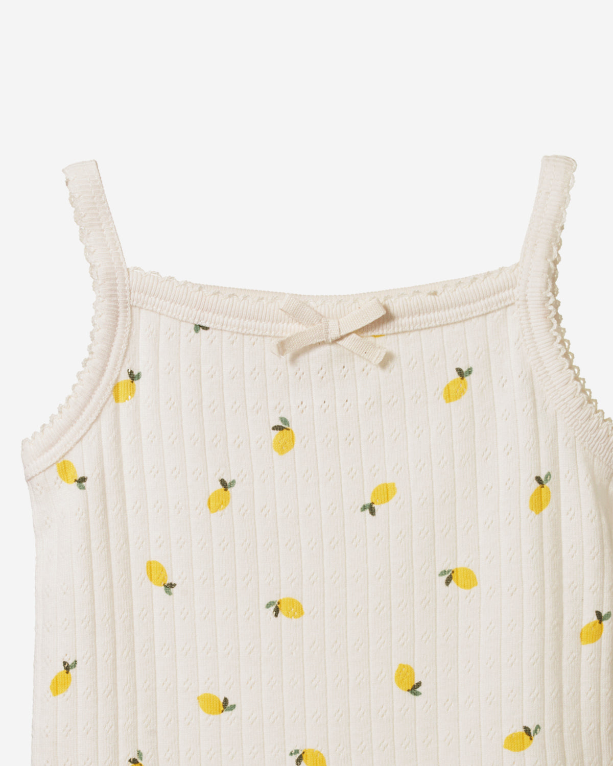 CAMISOLE POINTELLE - LEMON PRINT