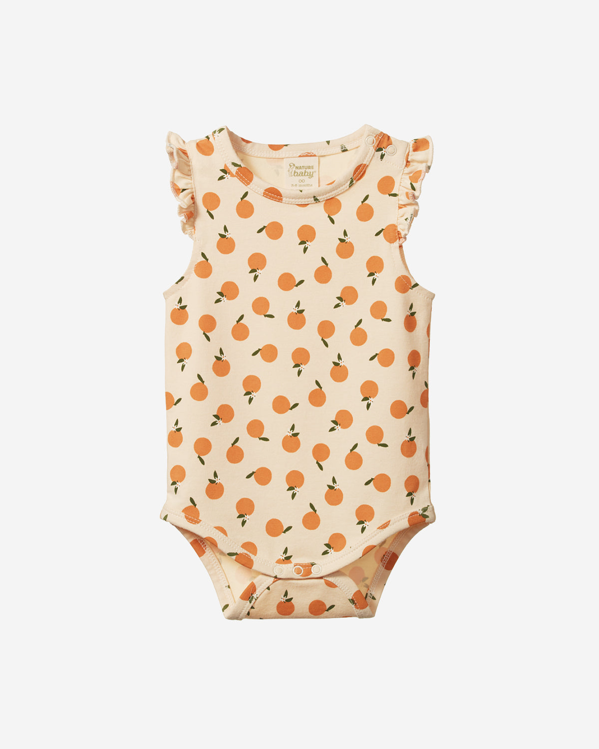 FLEUR BODYSUIT - ORANGE BLOSSOM PRINT