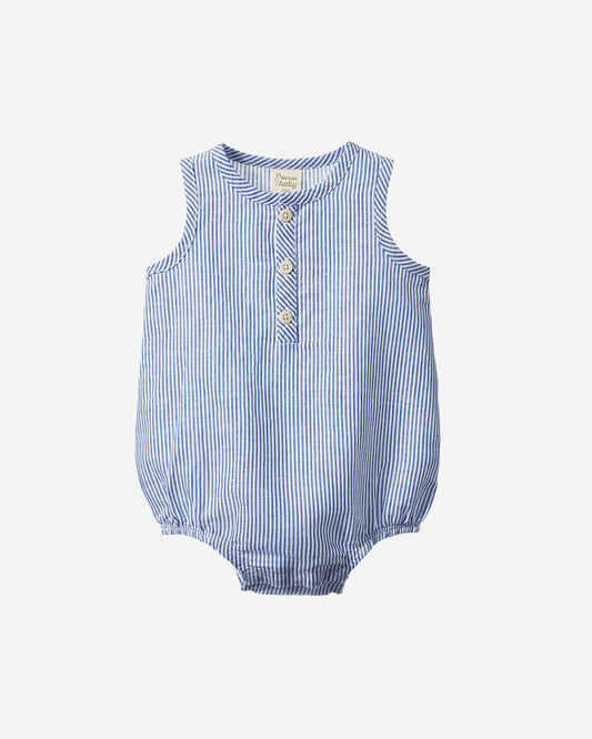 CEDAR SUIT LINEN - BLUE STRIPE