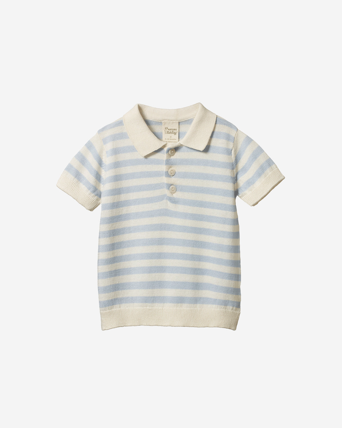 STEVIE POLO - CELESTIAL BLUE SEA STRIPE