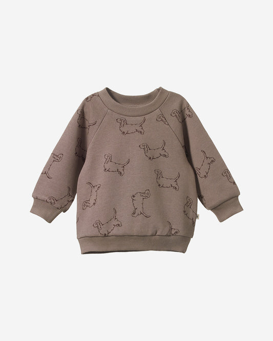 EMERSON SWEATER - HAPPY HOUNDS PRINT