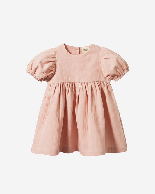 ALBERTINE DRESS - ROSE DUST CRINKLE