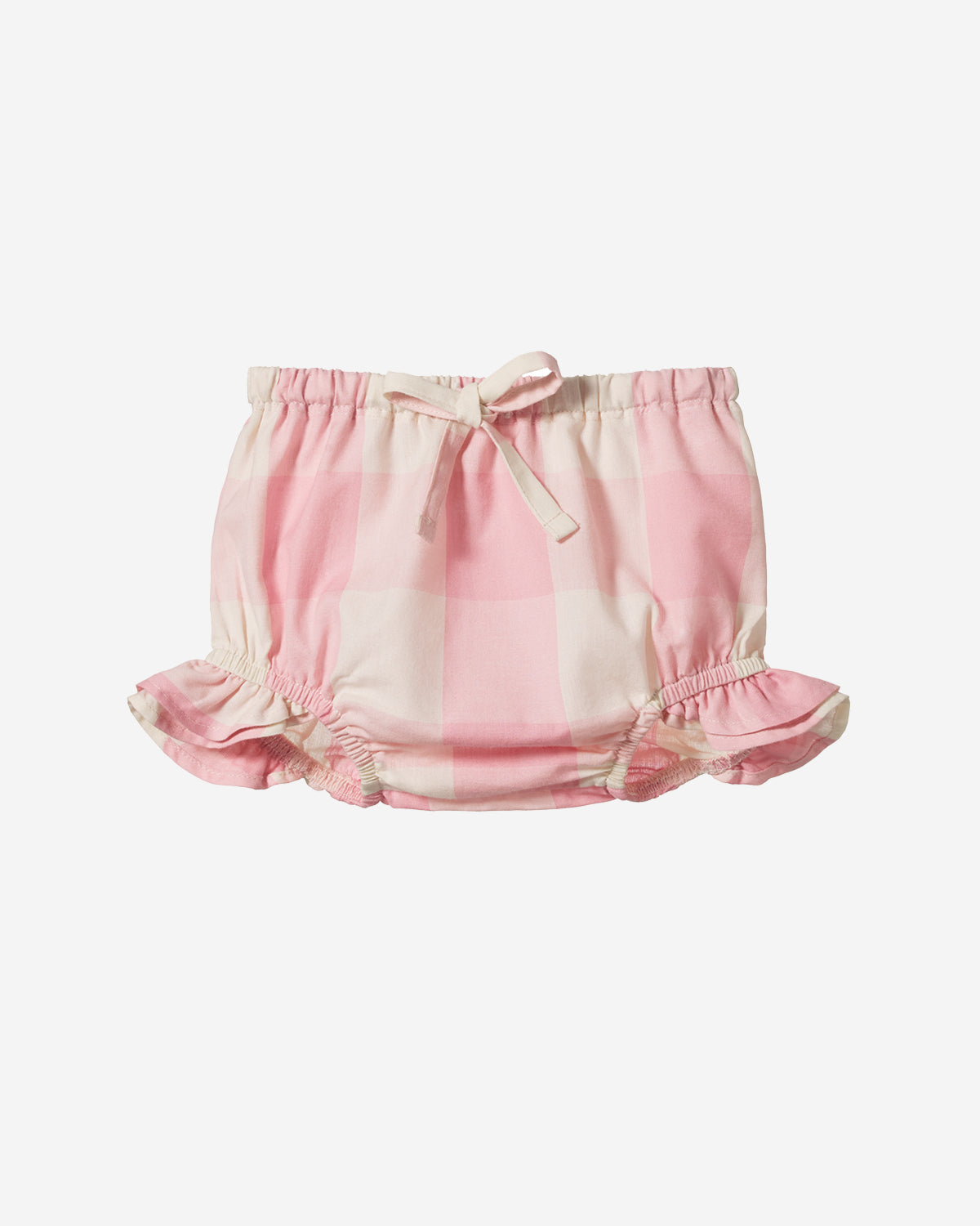 GINGHAM PETAL BLOOMERS - SUMMER ROSE CHECK