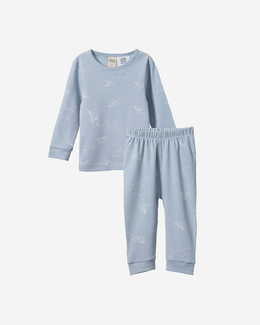 2PC LONGSLEEVE PYJAMAS - PAPER PLANES