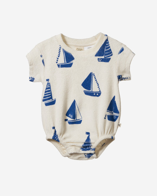 JUNO ROMPER TERRY - REGATTA PRINT TERRY