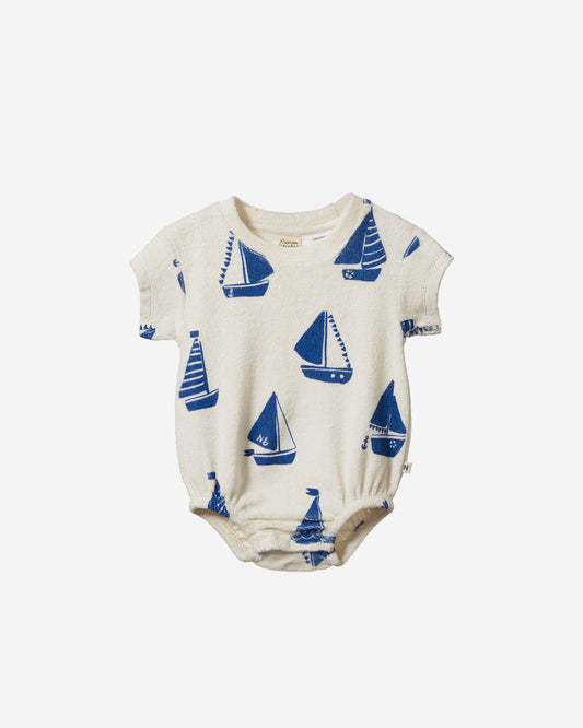 JUNO ROMPER TERRY - REGATTA PRINT TERRY