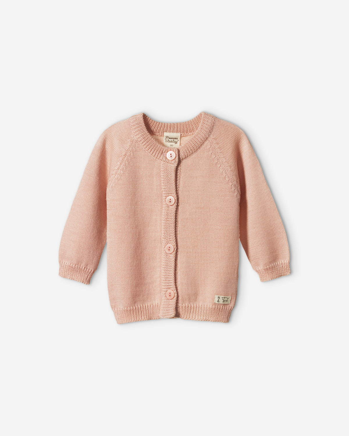 MERINO KNIT CARDIGAN - ROSE DUST