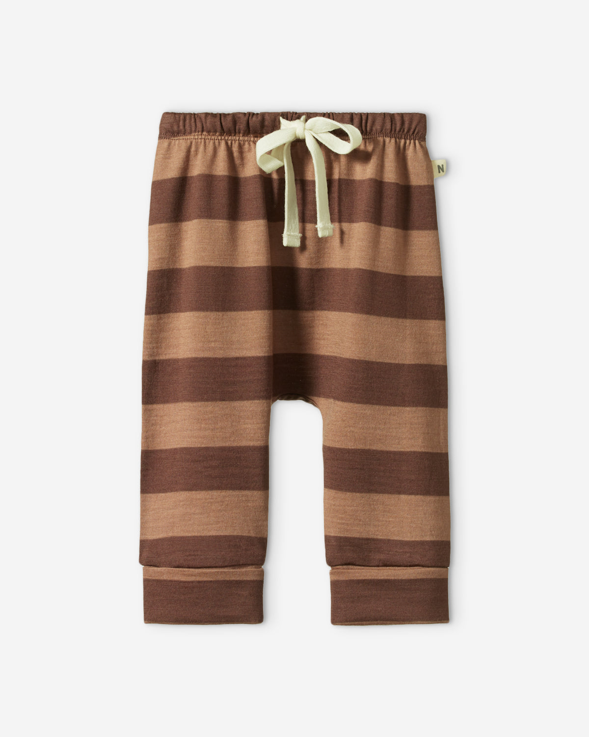 MERINO DRAWSTRING PANTS - BEAR STRIPE