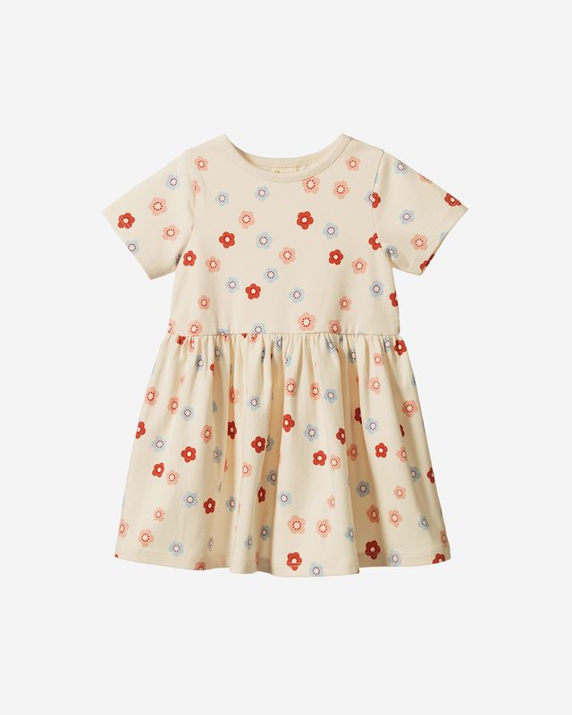 SATURDAY DRESS - PETITE FLORA STAMP PRINT