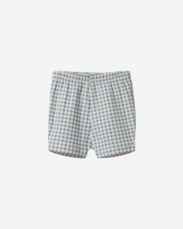 SELBY SHORTS - BLUE GINGHAM