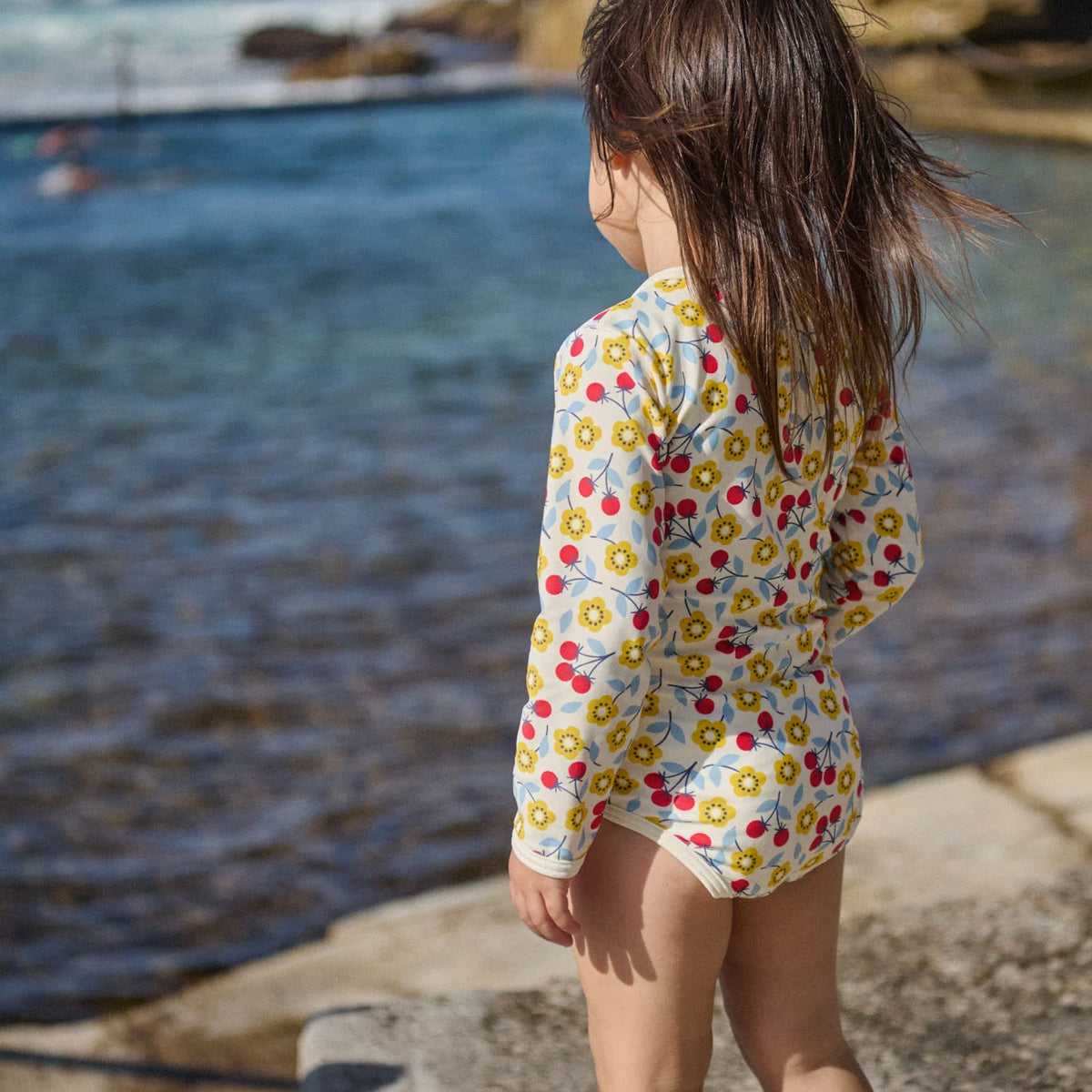 ONE PIECE BATHING SWIMSUIT - KITCHEN GARDEN PRINT