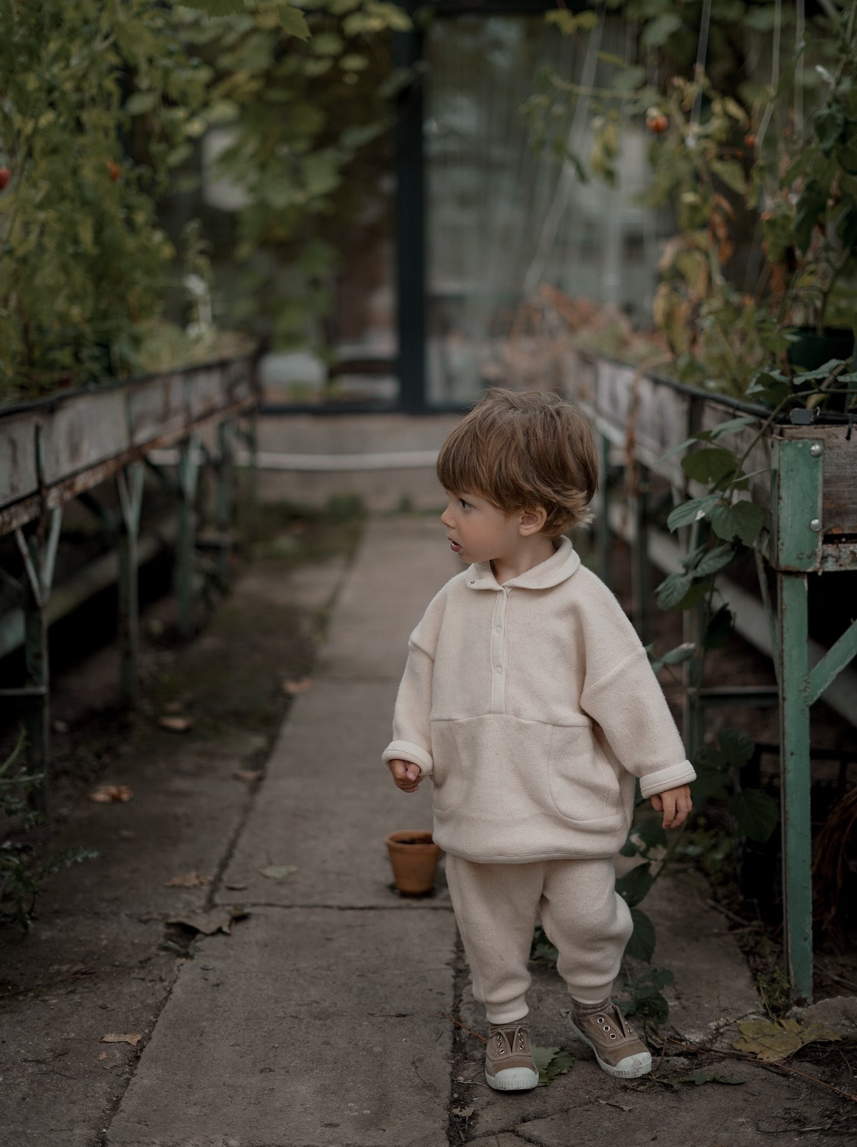 ALMOND FLEECE SWEATPANTS