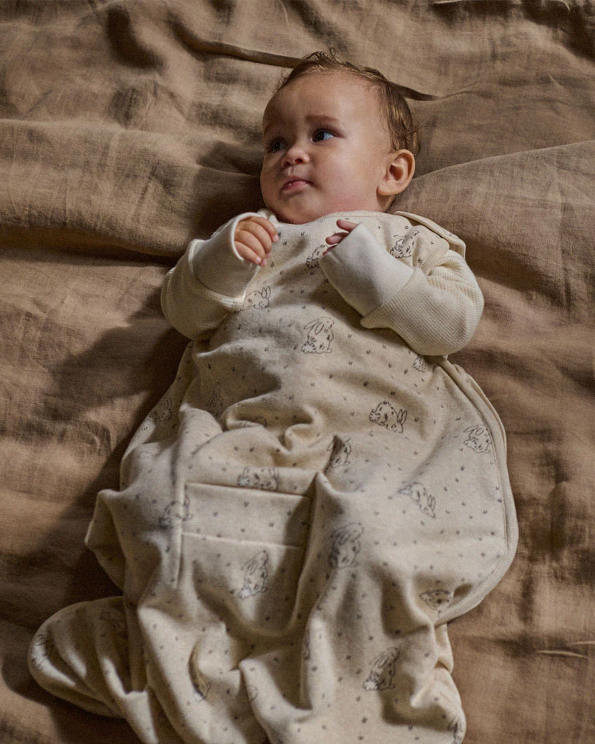 ORGANIC COTTON & MERINO SLEEPING BAG - BRAMBLE BURROW SLEEP PRINT