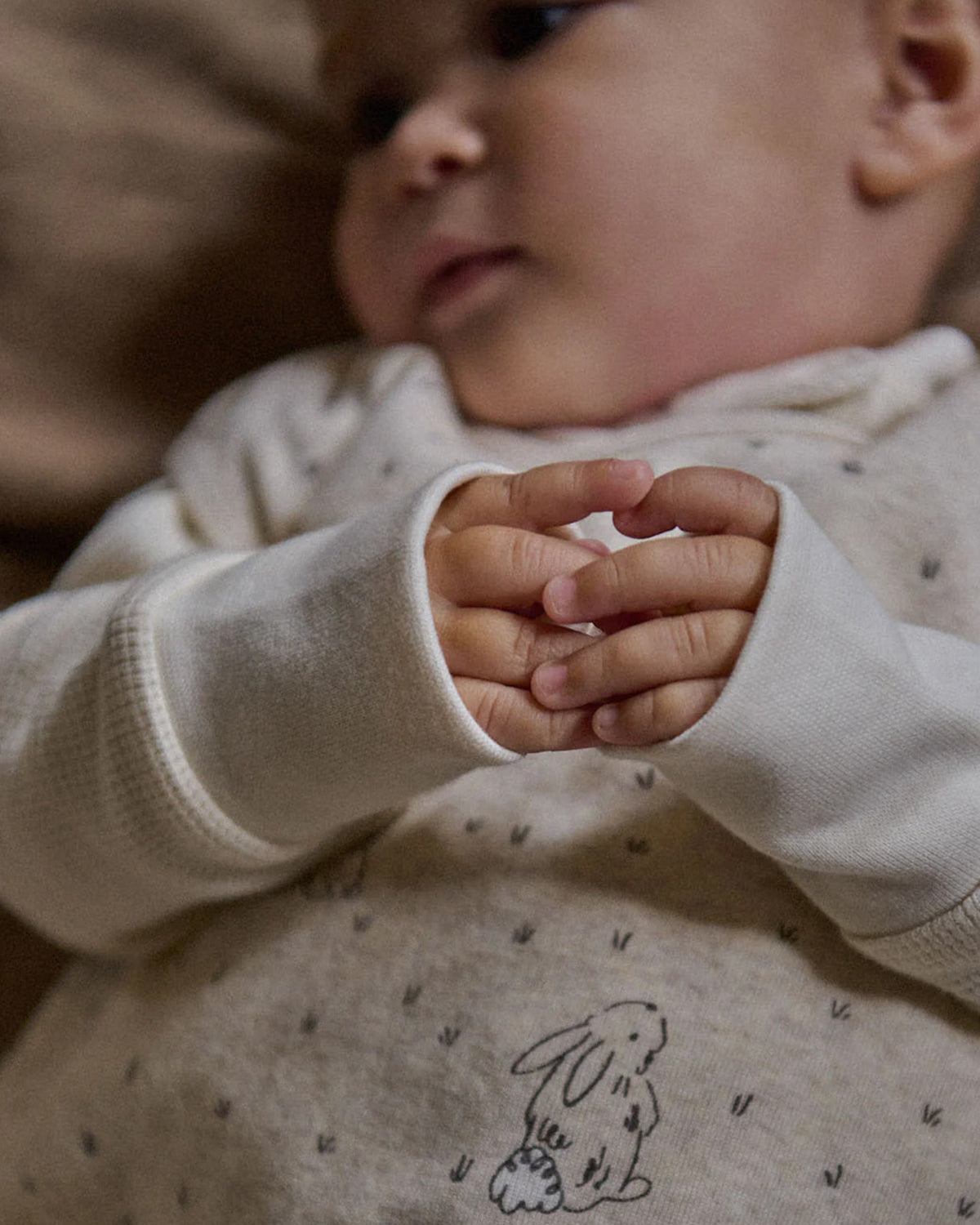 ORGANIC COTTON & MERINO SLEEPING BAG - BRAMBLE BURROW SLEEP PRINT