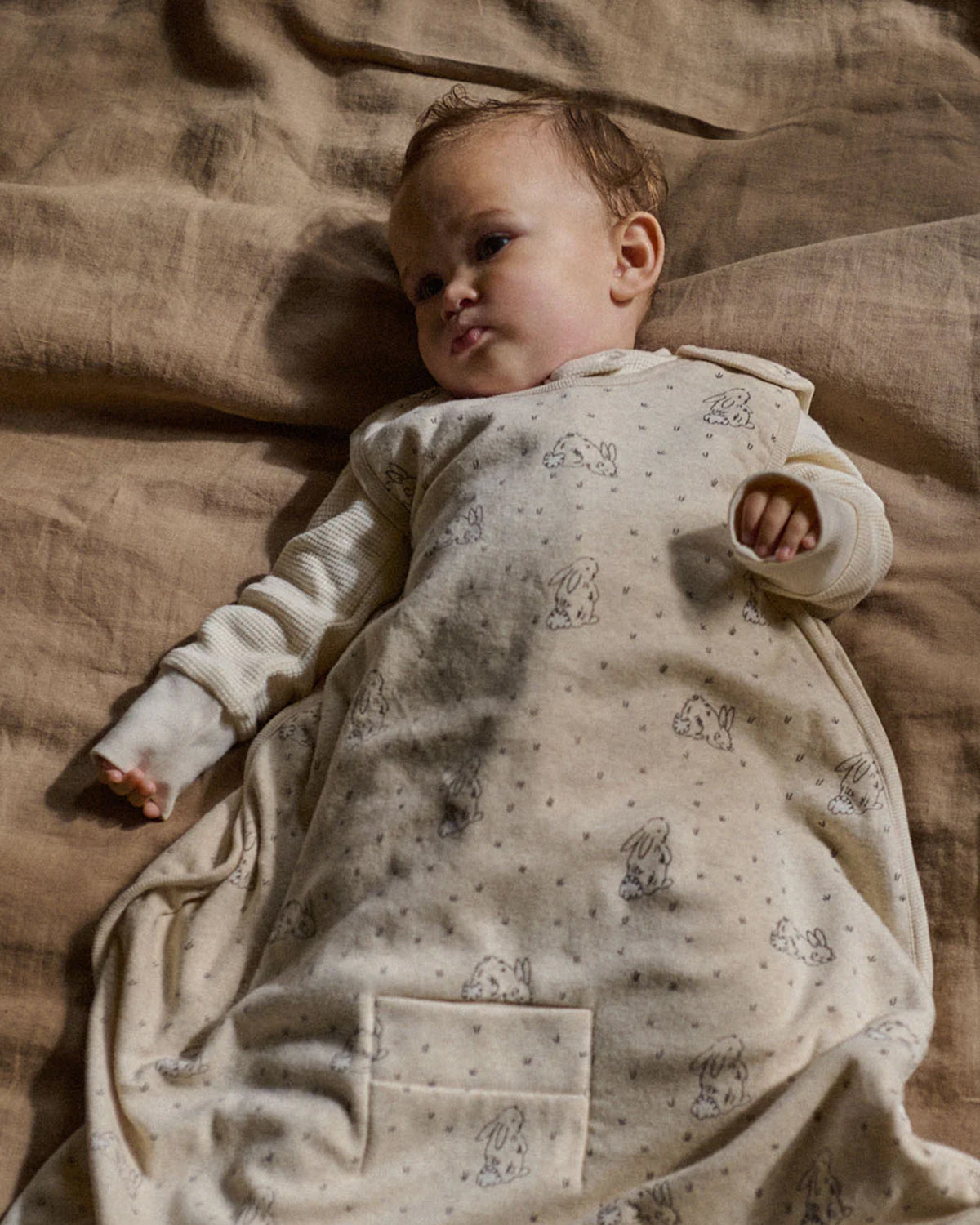 ORGANIC COTTON & MERINO SLEEPING BAG - BRAMBLE BURROW SLEEP PRINT