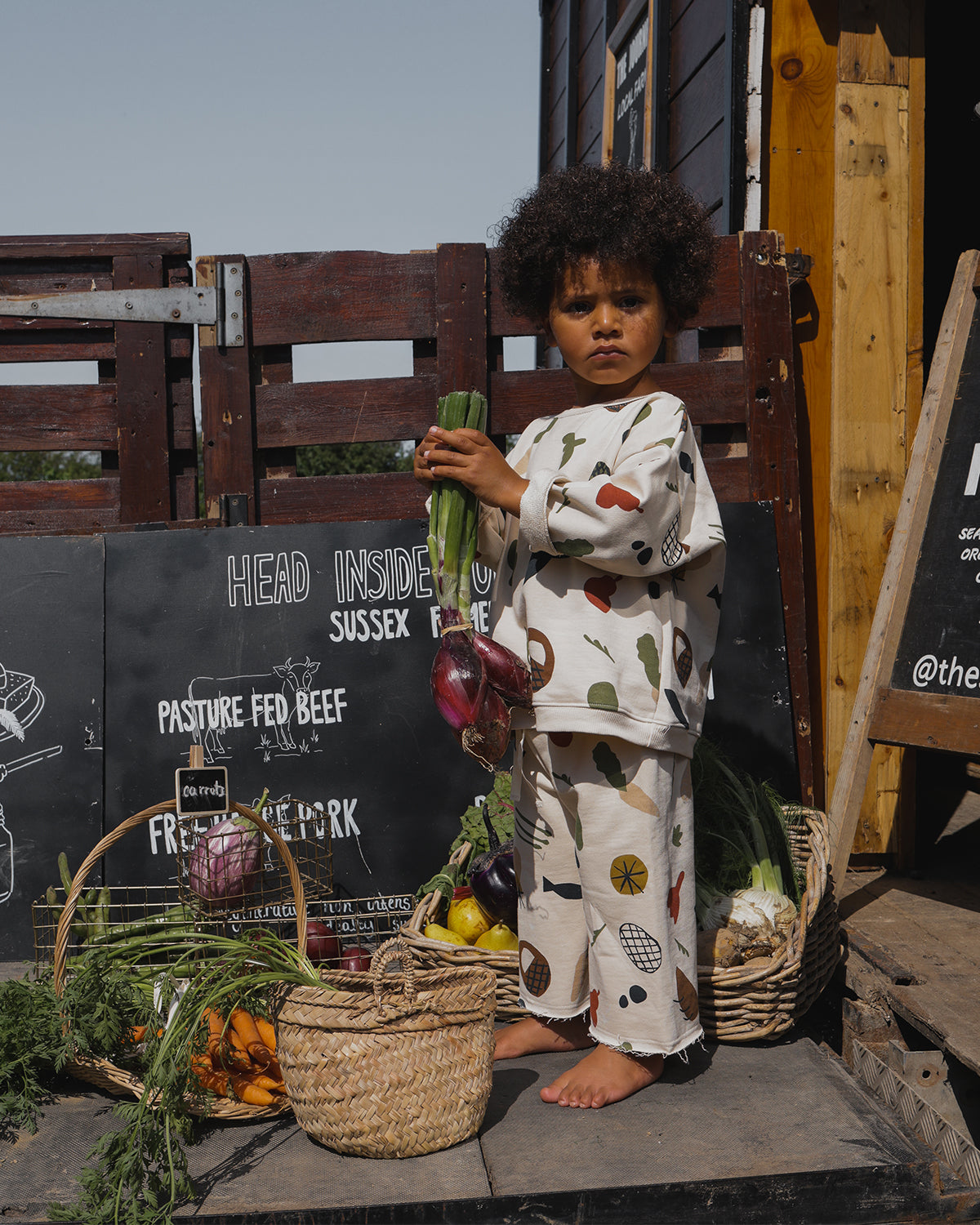 FARMERS MARKET WIDE LEG PANTS