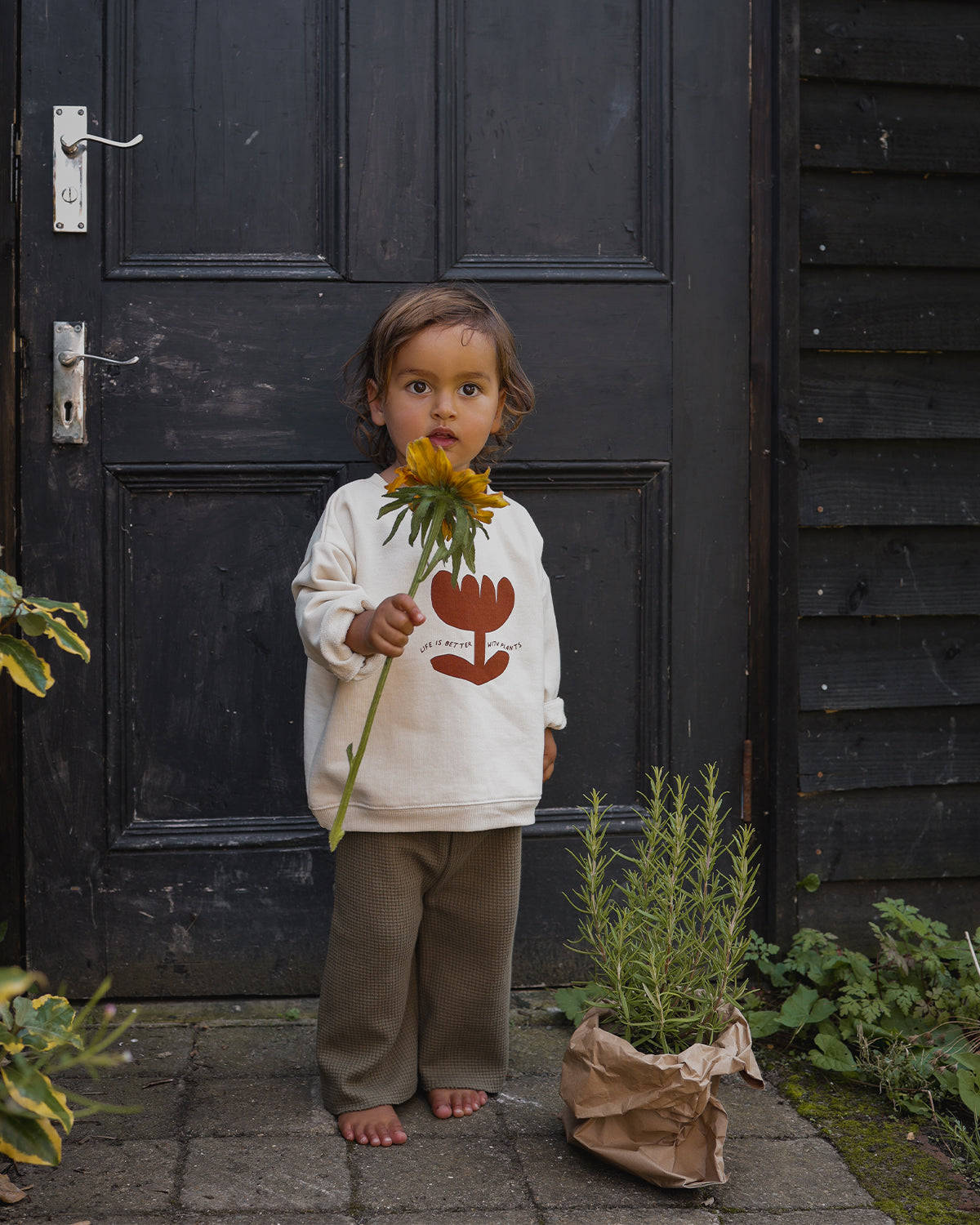 PLANT SLOGAN SWEATSHIRT