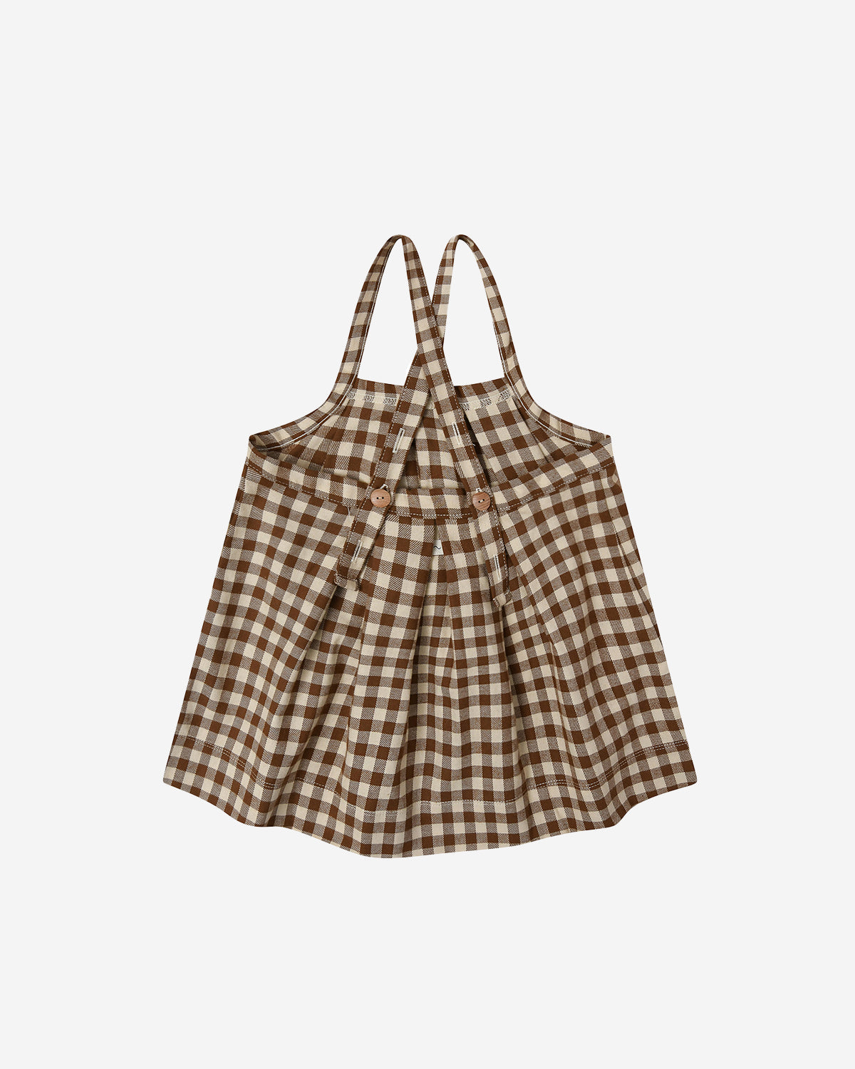 CHESTNUT GINGHAM TRIBE SKIRT