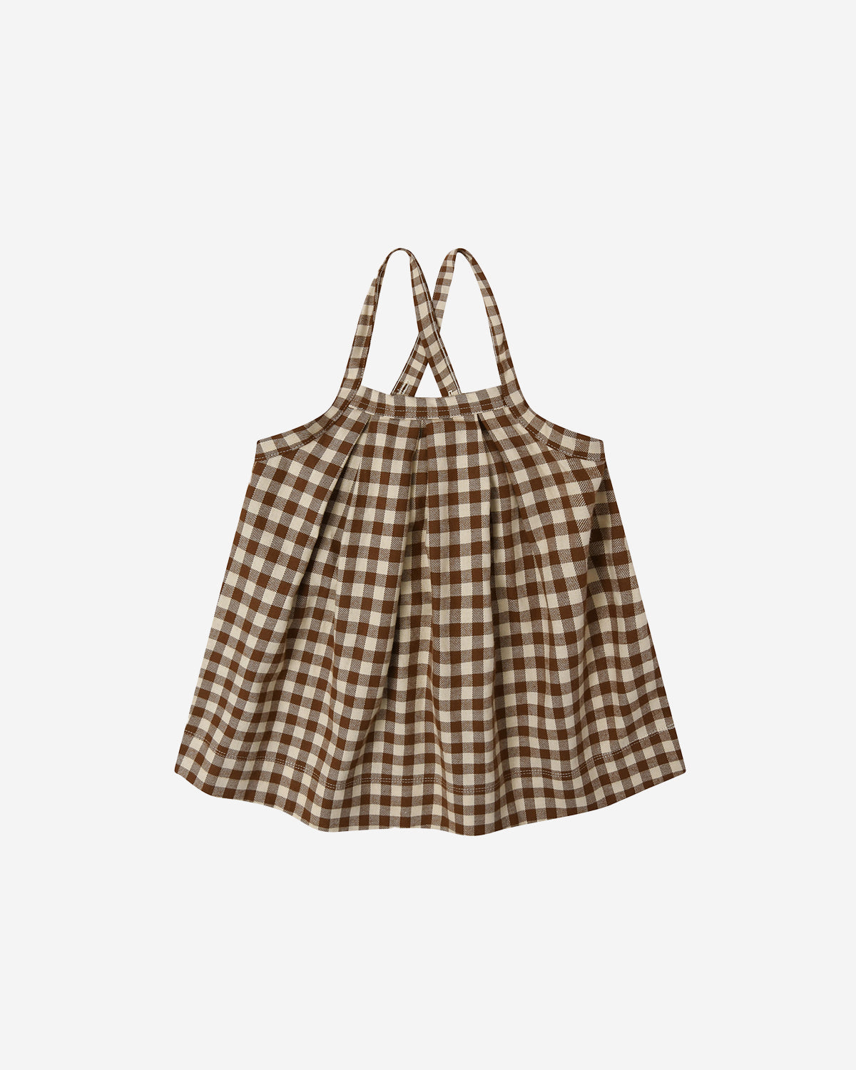 CHESTNUT GINGHAM TRIBE SKIRT