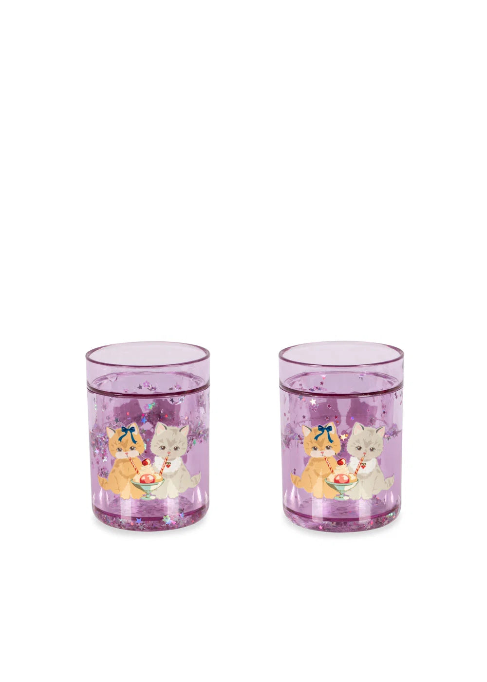 2 PACK GLITTER CUPS -KITTY GELATERIA