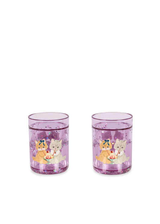2 PACK GLITTER CUPS -KITTY GELATERIA