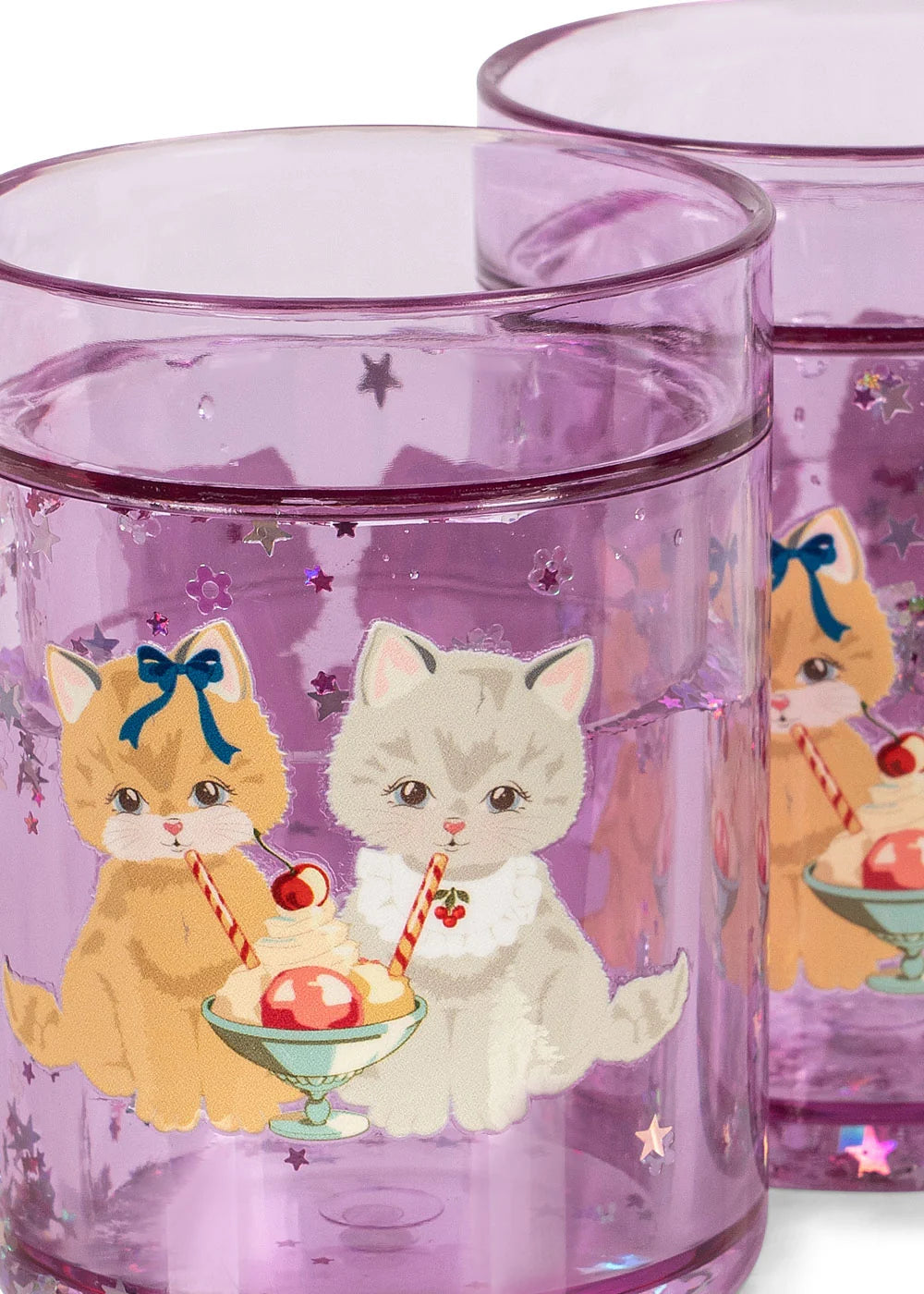 2 PACK GLITTER CUPS -KITTY GELATERIA