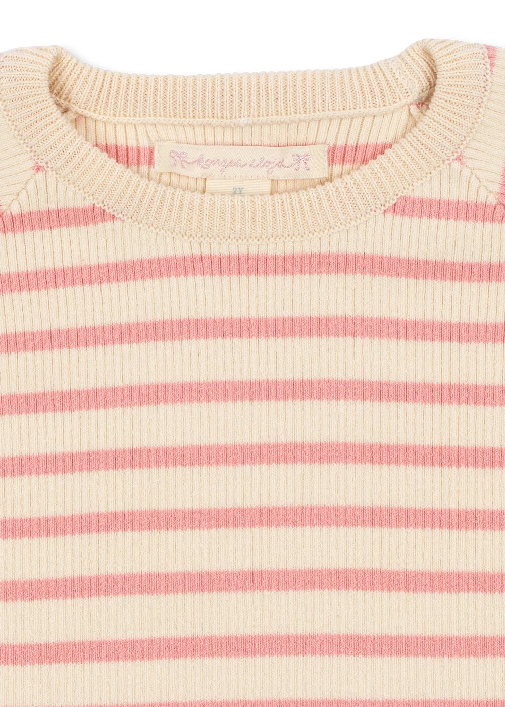 BUMA KNIT SWEATER - PEONY BUTTER STRIPE