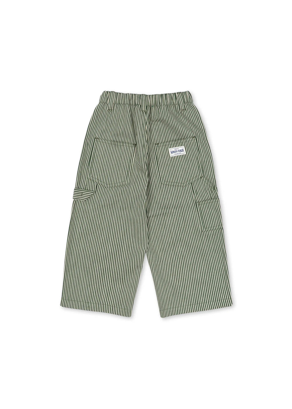 LUC PANTS GOTS - MILK VERTE STRIPE