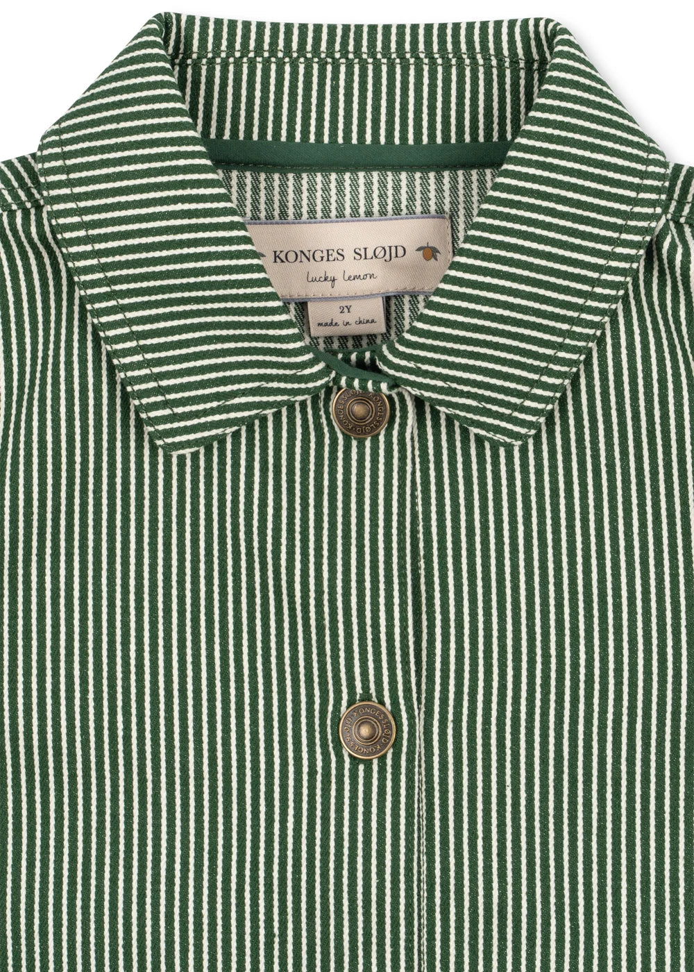LUC SHIRTS GOT - MILK VERTE STRIPE J