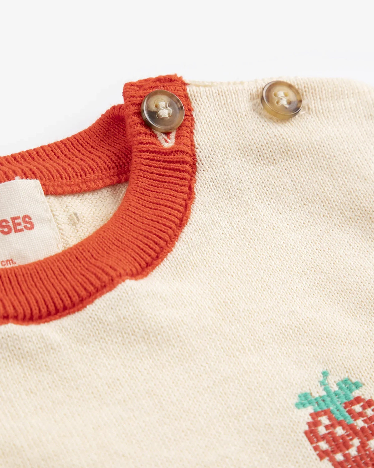 PIXEL STRAWBERRY KNITTED TSHIRT
