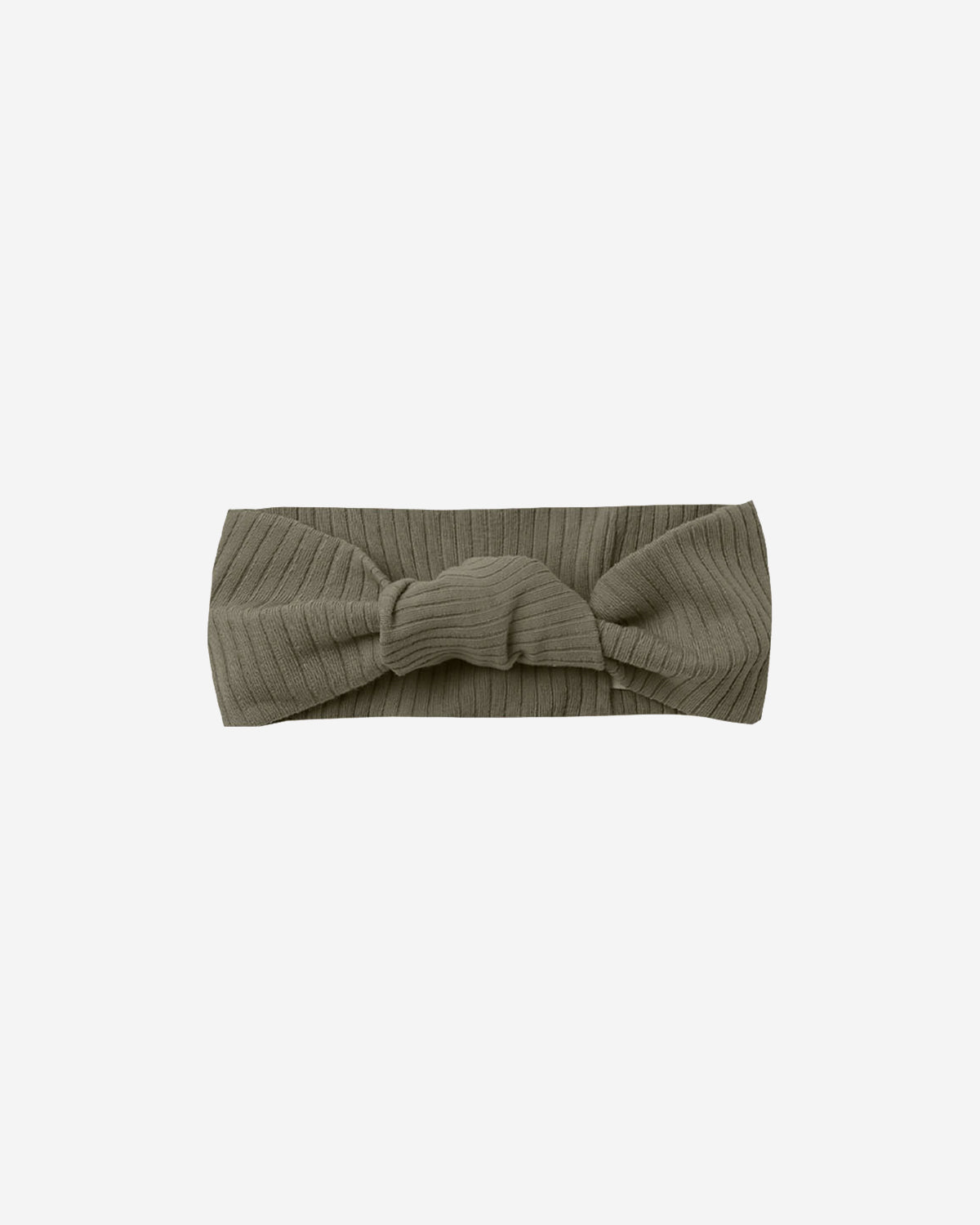 RIBBED KNOTTED HEADBAND - FOREST