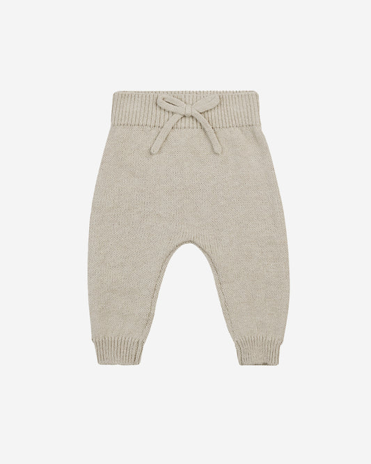 KNIT PANT - HEATHERED ASH