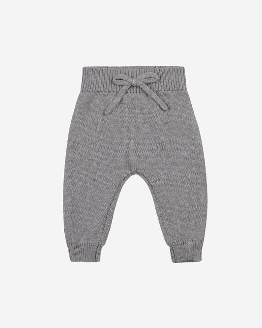 KNIT PANT - HEATHERED LAGOON