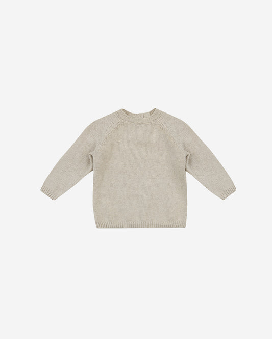 KNIT SWEATER - HEATHERED ASH