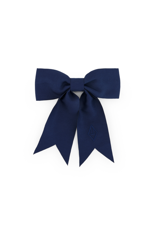DEEP BLUE COATI BOW HAIR CLIP