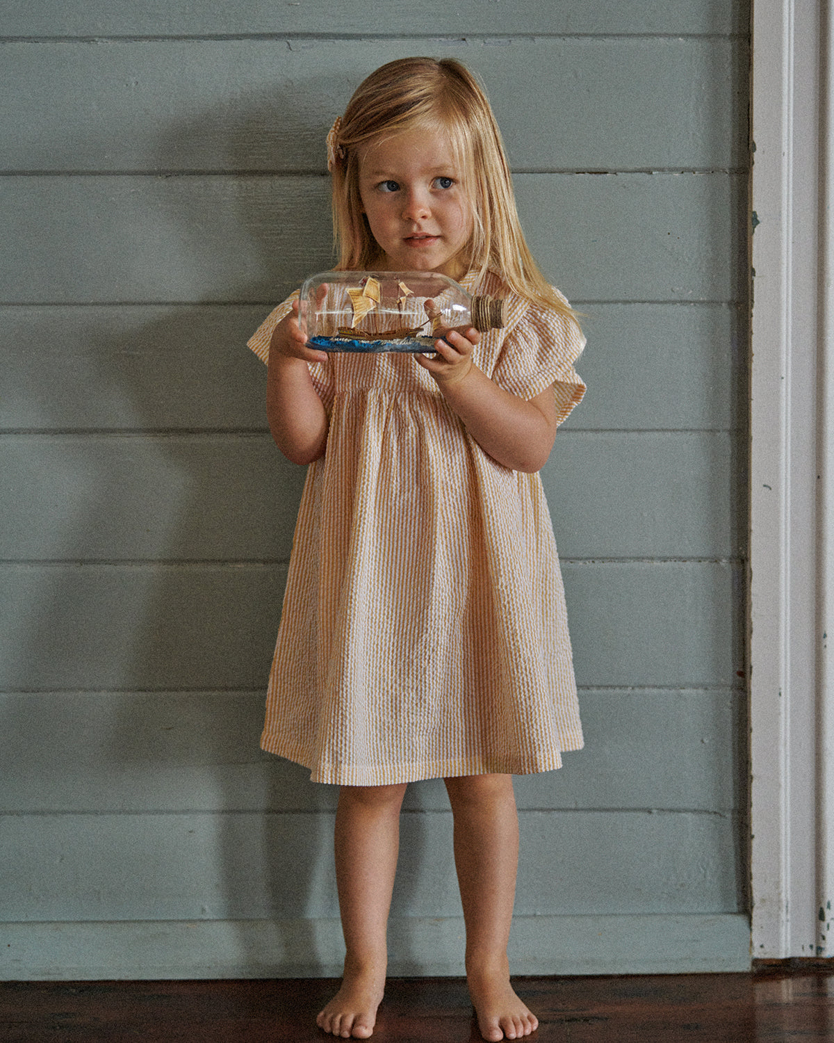 BONNIE DRESS - GOLDEN STRIPE