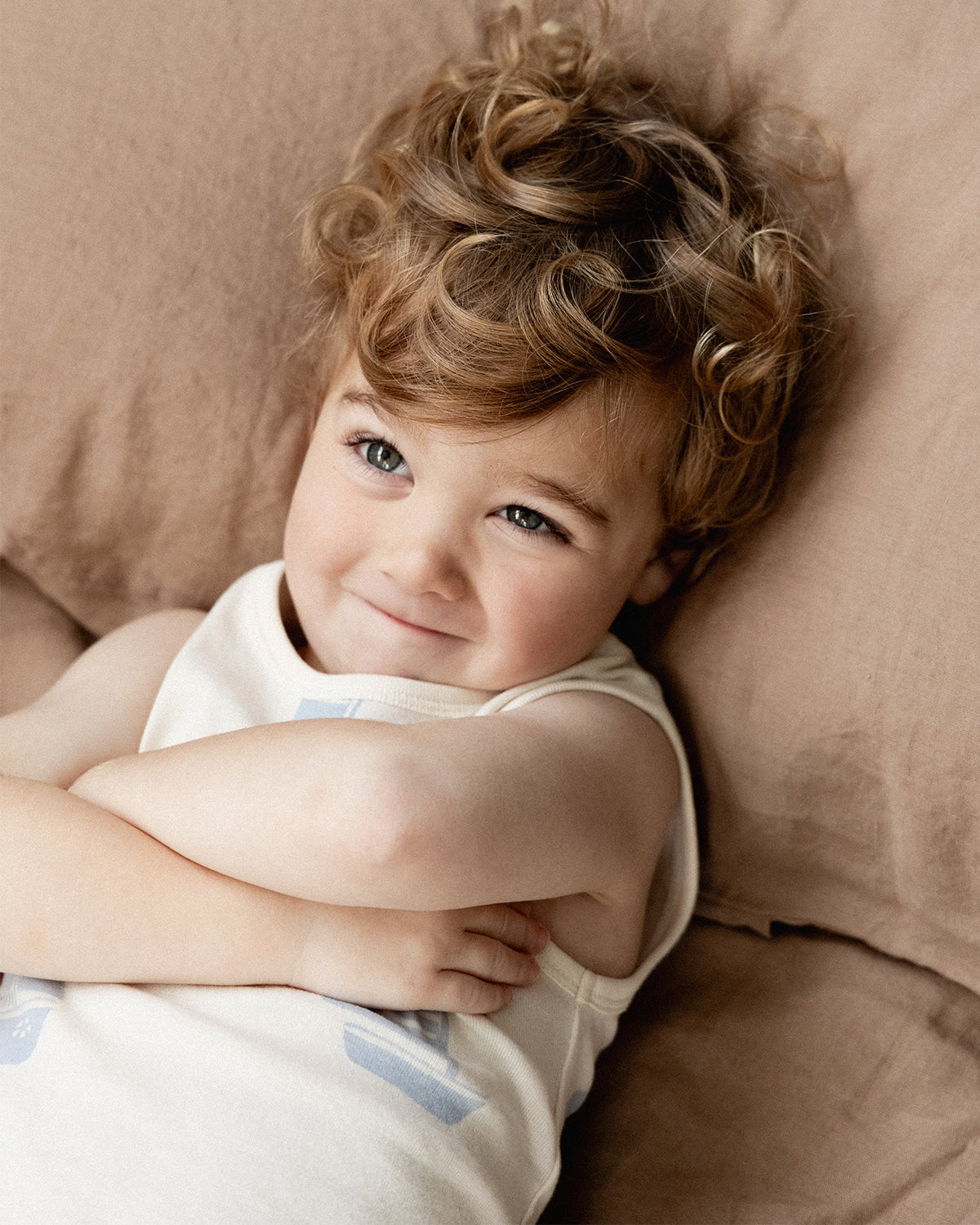 SINGLET PYJAMA SET - REGATTA BLUE PRINT