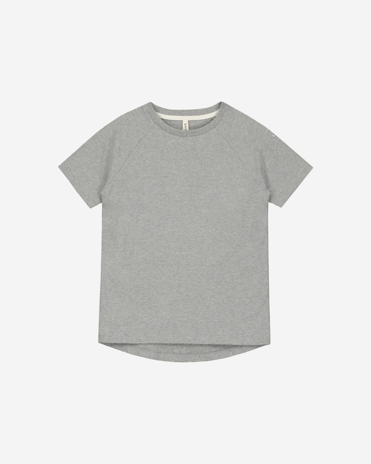 CREWNECK TEE GOTS - GREY MELANGE