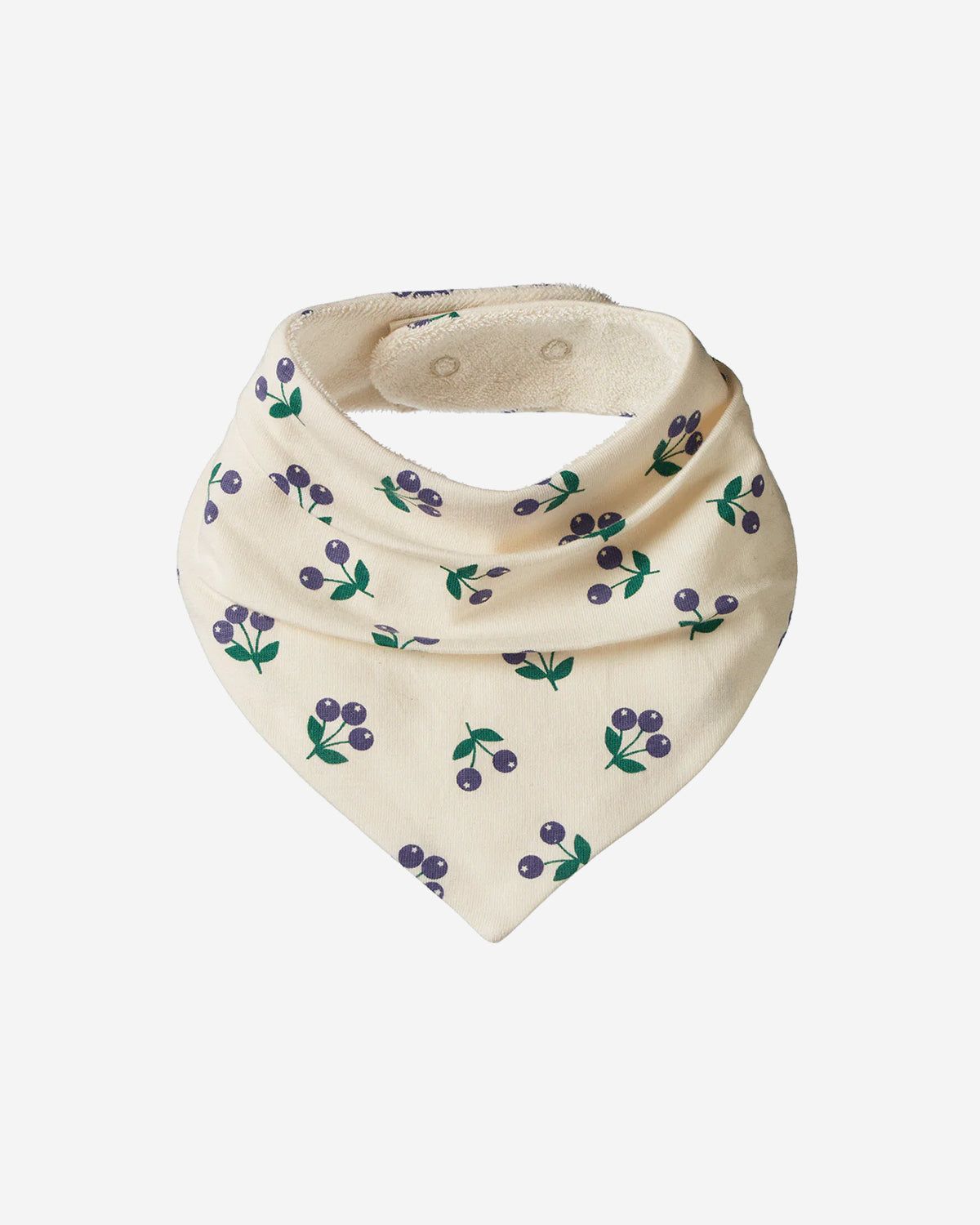 TRIANGLE BIB - LITTLE WINTER BERRY PRINT