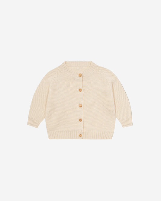 UNDYED COTTON KNITTED CARDIGAN