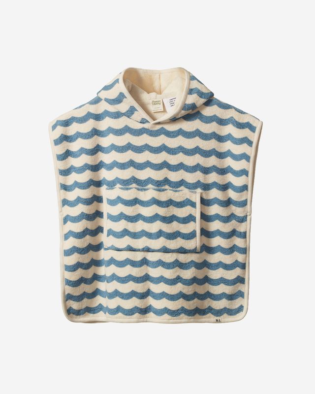 PONCHO TOWEL - WAVES PRINT