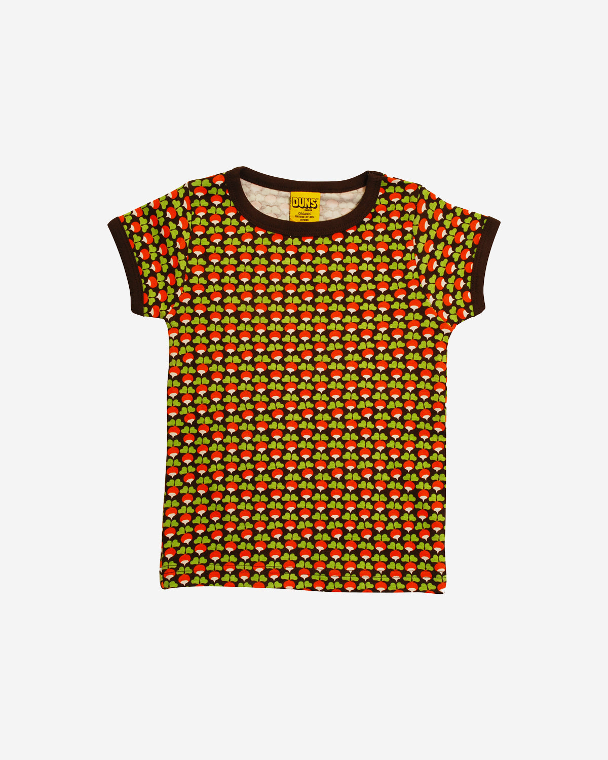 MINI RADISH S/SLEEVE TSHIRTS - CHOCOLATE BROWN